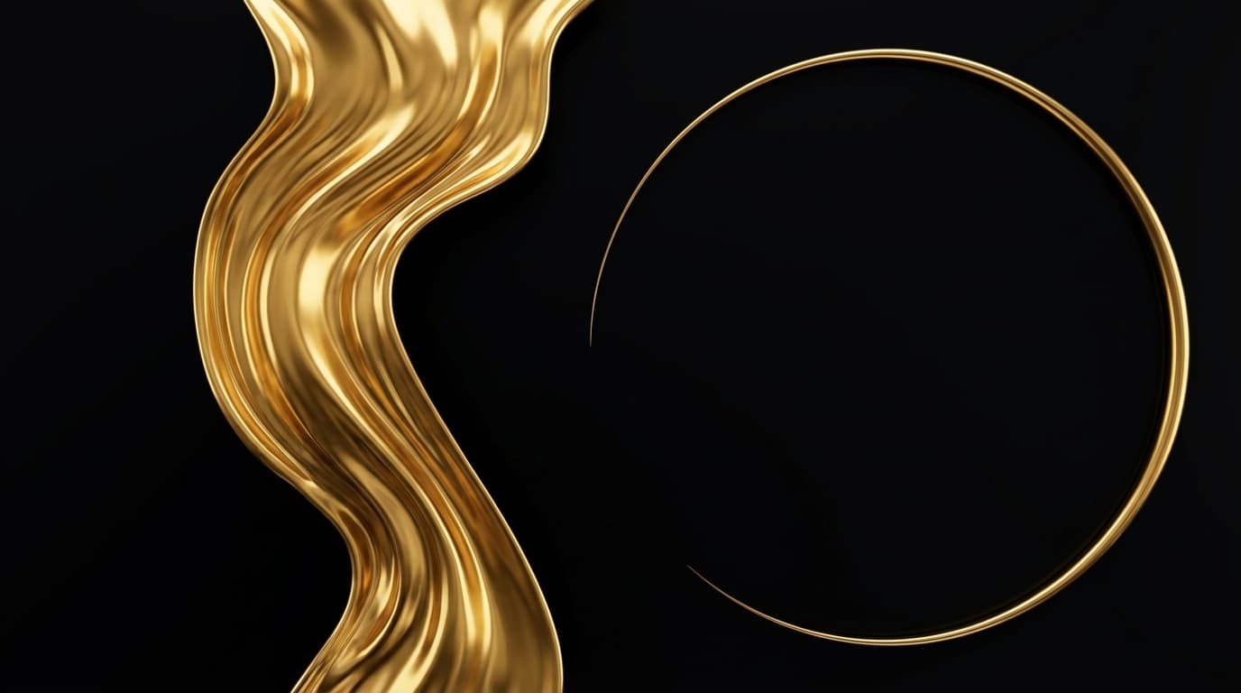 Gold wave background